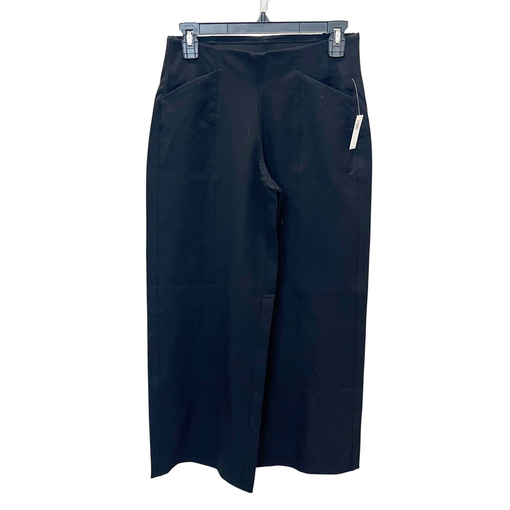 NEW Old Navy High-Rise Pixie Wide Leg Pants Black Size S Comfort Waistband